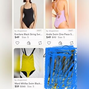 Lot of 3 swimsuits. 2 new with tags, 1 in excellent condition!  All Size Small